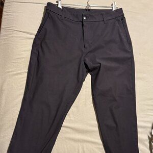 Black Lululemon Commission Slim-Fit Pants - 31" Waist, 28" Inseam
